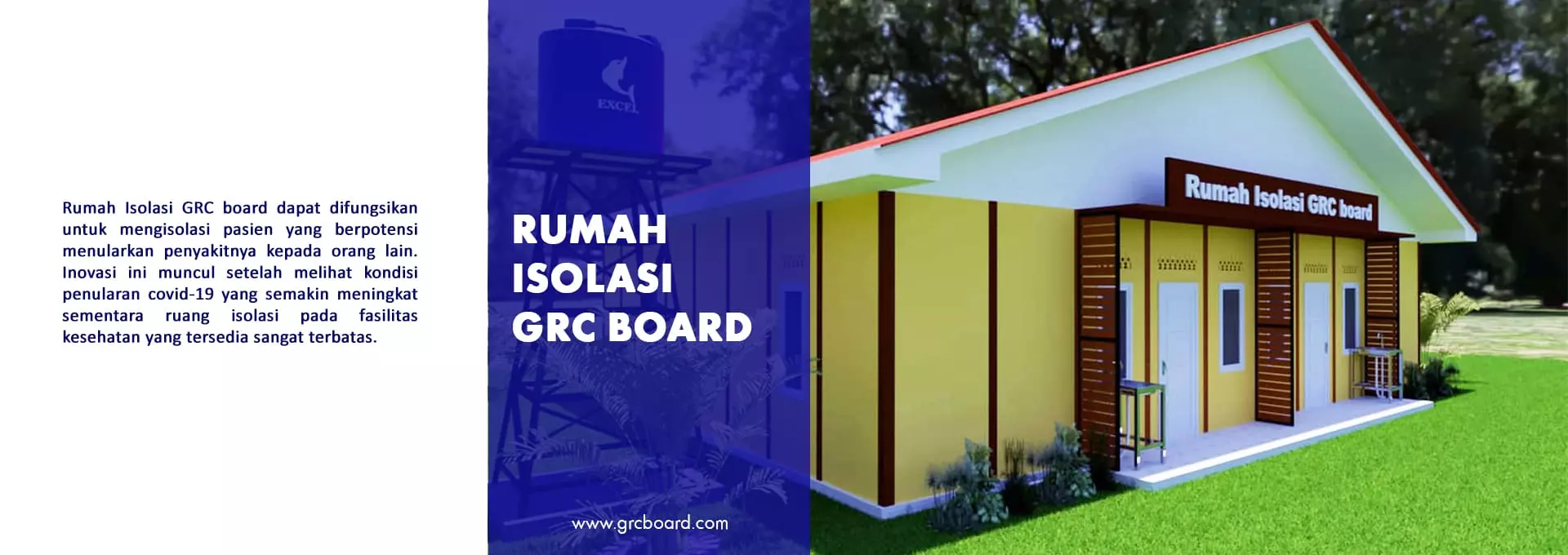 Rumah Isolasi GRC Board