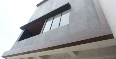 GRC Rafter Stick, GRC Rosewood Plank, GRC Deco Line, Dinding, Fasad